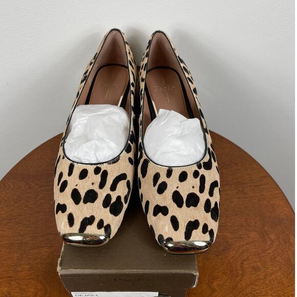 New Linea Paolo Deja Genuine Calf Hair Skimmer Flat Women's Size 10 - Picture 2 of 8